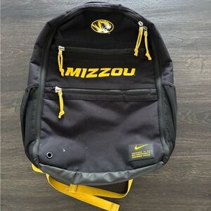 RARE Missouri Tigers Team Issued Nike Basketball Football Travel Backpack Mizzou